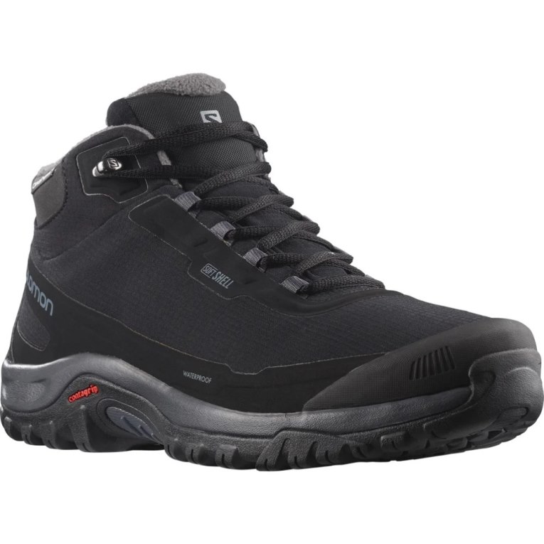 Black Salomon Shelter CSWP Men's Winter Boots | IE ET7912